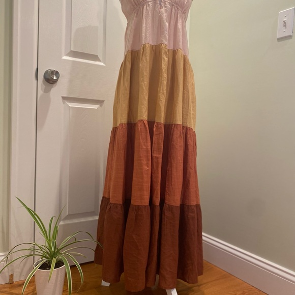 New By Anthropologie Colorblock Maxi Dress Size M - Picture 13 of 15